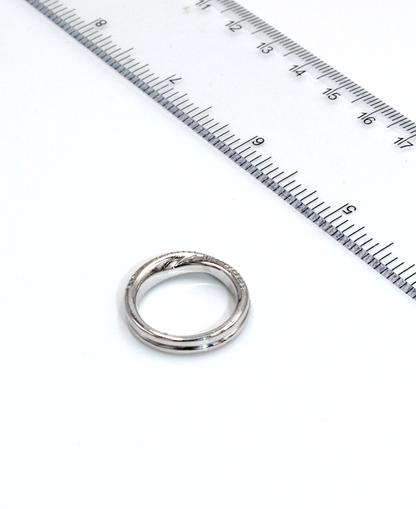 Vanna K 18K White Gold Wedding Band