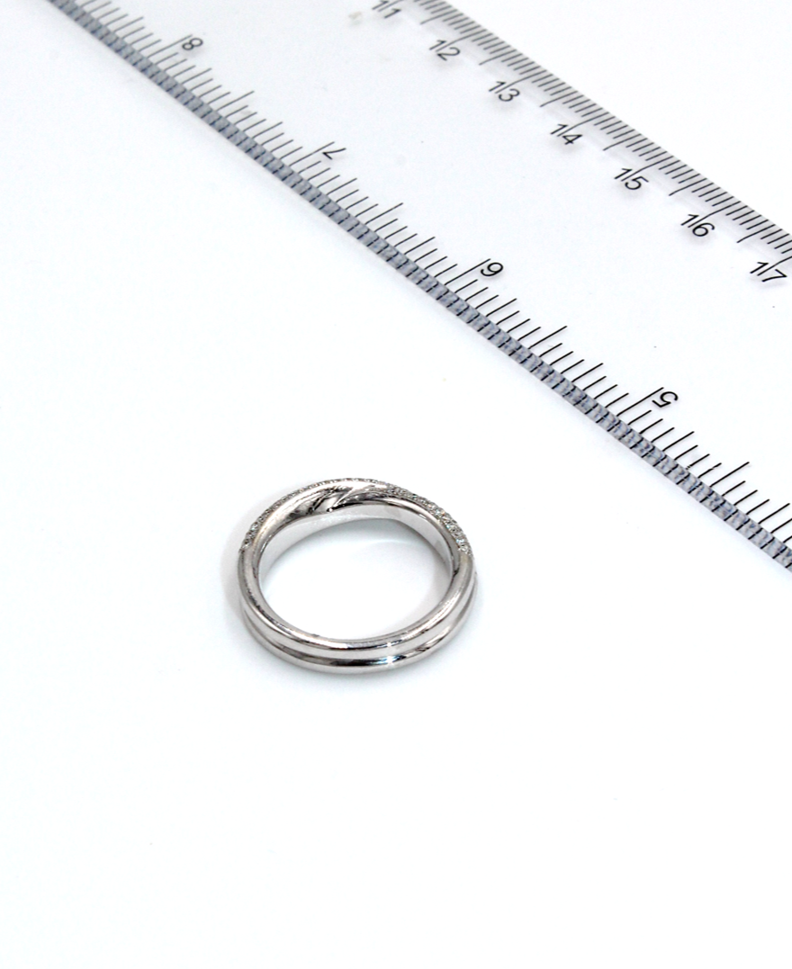 Vanna K 18K White Gold Wedding Band