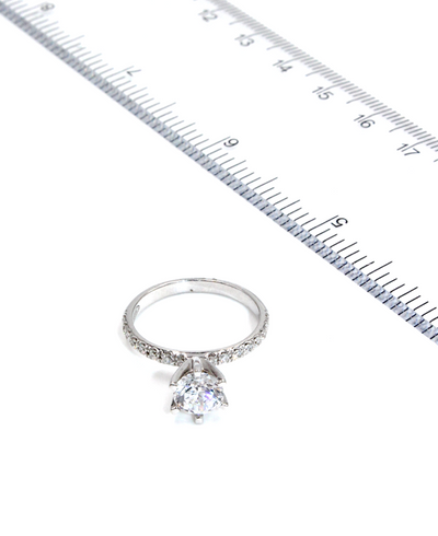 Vanna K 18RGL02DCZ Engagement Ring Setting