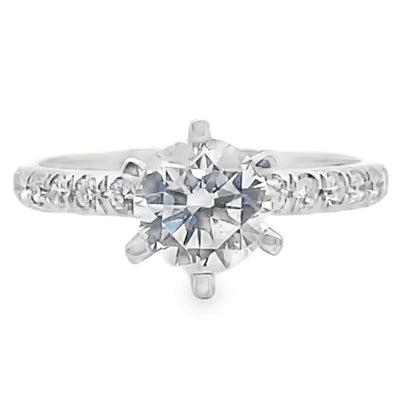 Vanna K 18RGL02DCZ Engagement Ring Setting