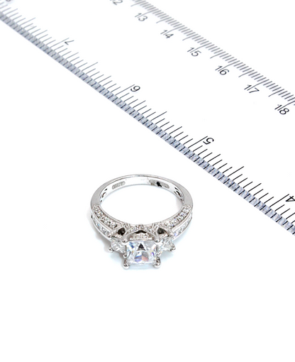 Vanna K 18K White Gold Engagement Ring Setting