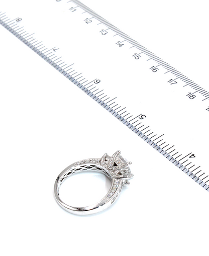 Vanna K 18K White Gold Engagement Ring Setting