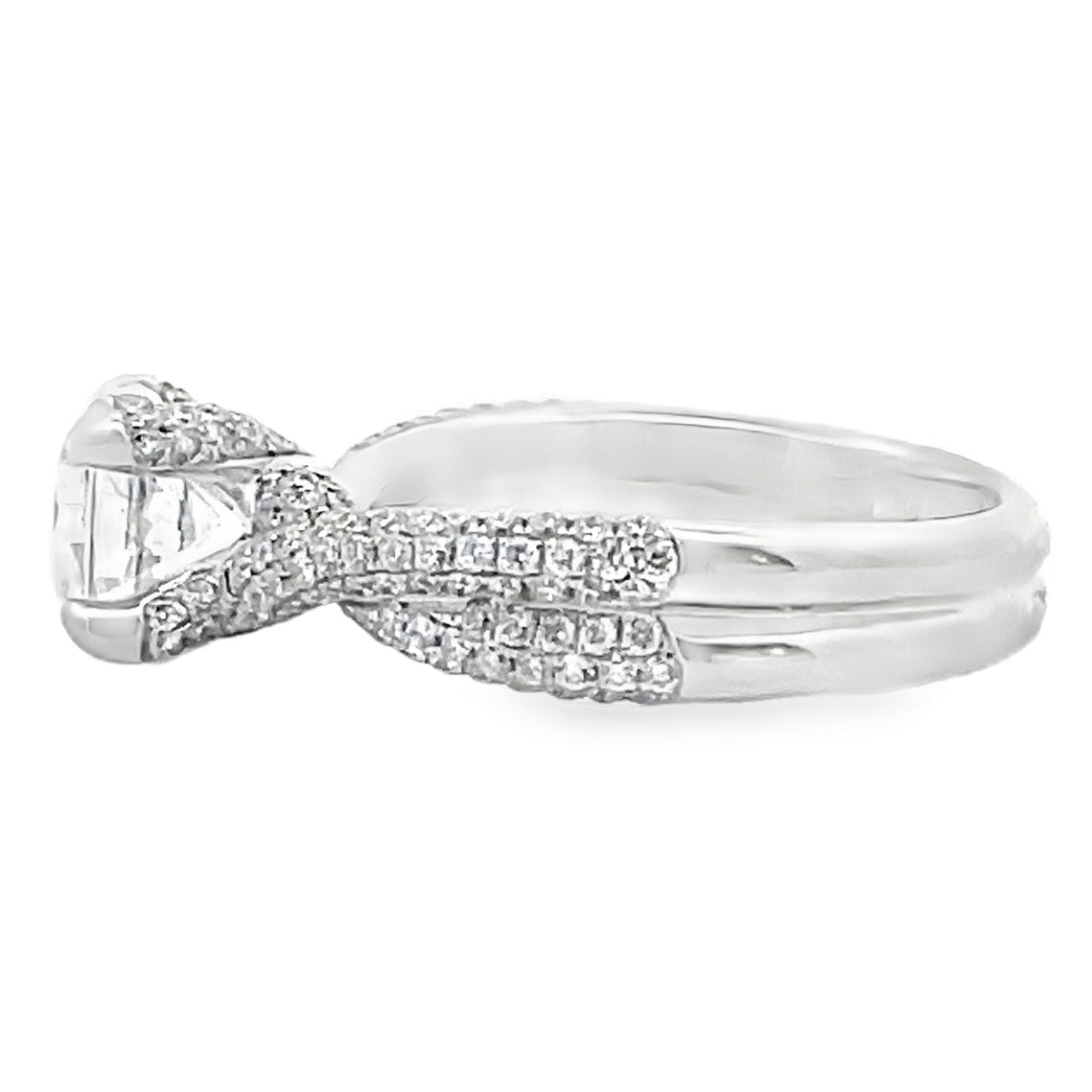 Vanna K 18RO5339DCZ Engagement Ring Setting in 18k White Gold