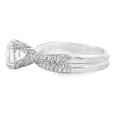 Vanna K 18RO5339DCZ Engagement Ring Setting in 18k White Gold