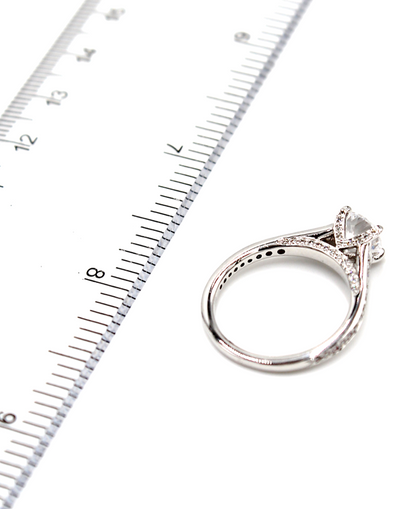 Ritani 1RZ2378AR 18K White Gold Engagement Ring