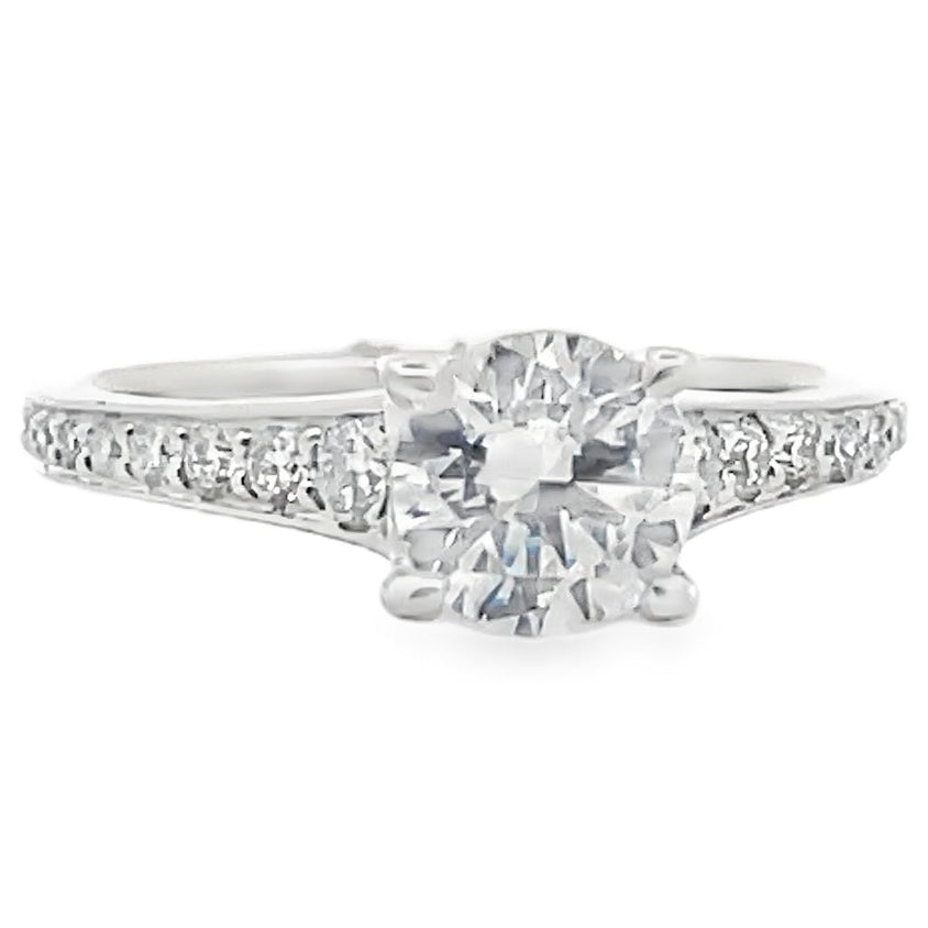 Ritani 1RZ2378AR 18K White Gold Engagement Ring Setting