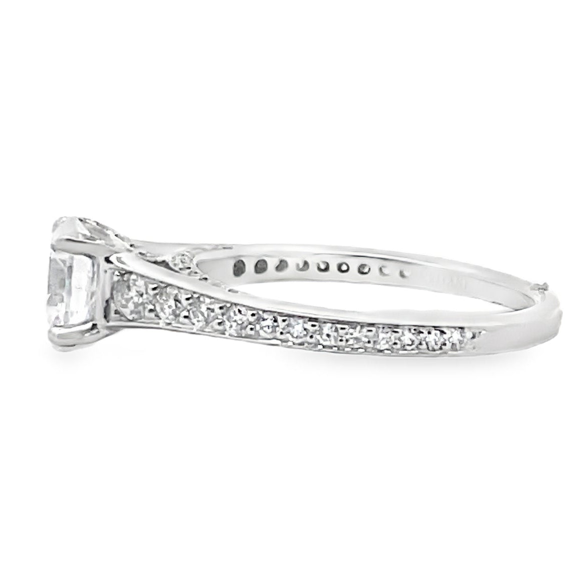 Ritani 1RZ2378AR 18K White Gold Engagement Ring Setting