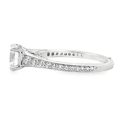 Ritani 1RZ2378AR 18K White Gold Engagement Ring Setting