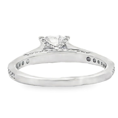 Ritani 1RZ2378AR 18K White Gold Engagement Ring Setting