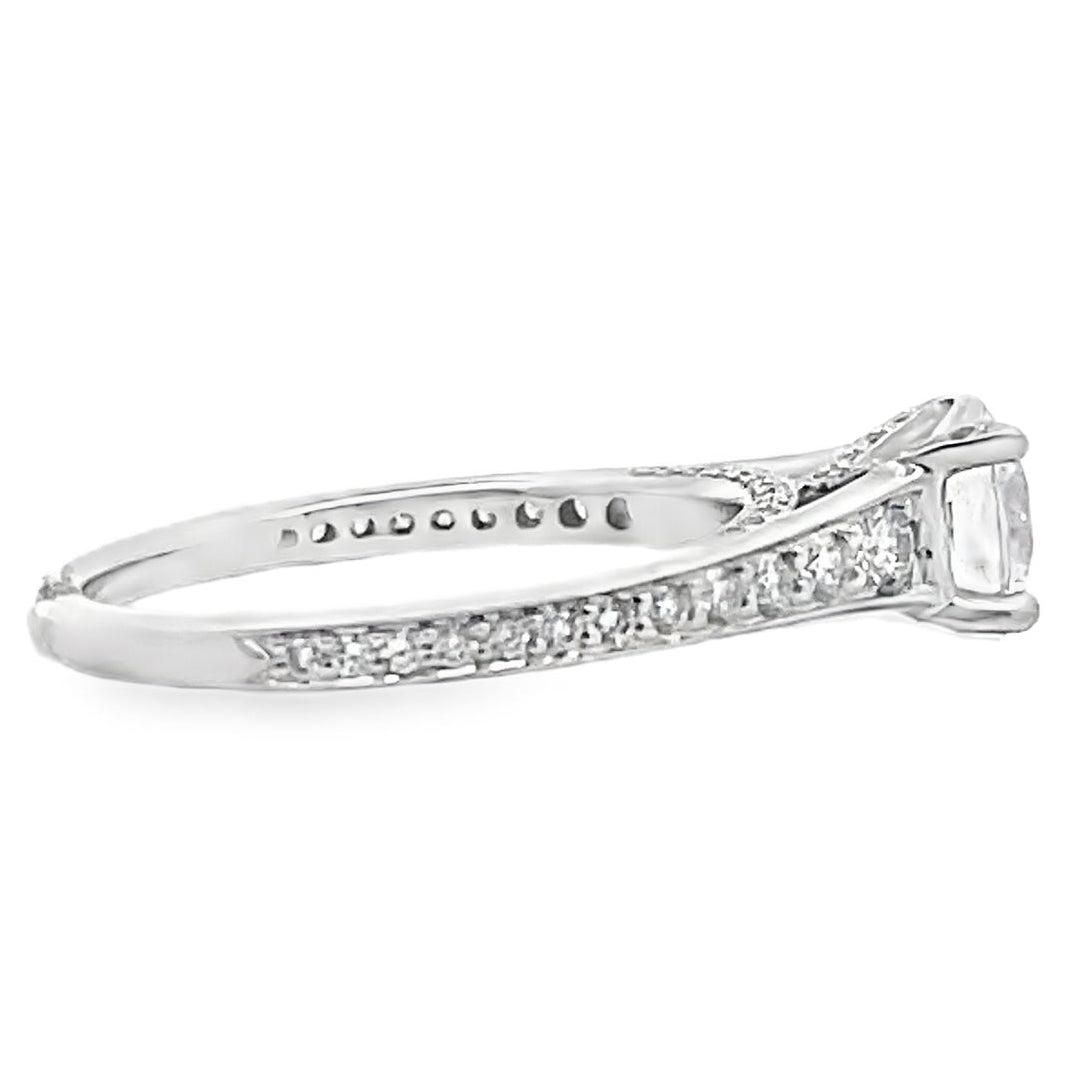 Ritani 1RZ2378AR 18K White Gold Engagement Ring Setting