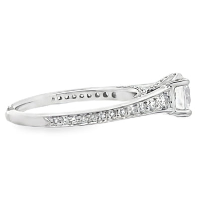 Ritani 1RZ2378AR 18K White Gold Engagement Ring Setting