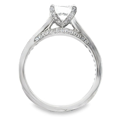 Ritani 1RZ2378AR 18K White Gold Engagement Ring Setting