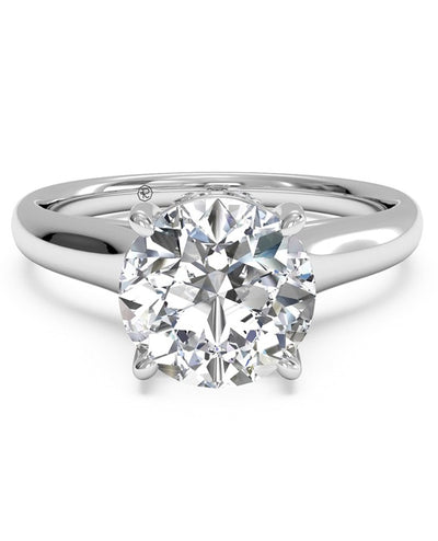 Ritani 1RZ2465 14k White Gold Solitaire Engagement Ring Setting