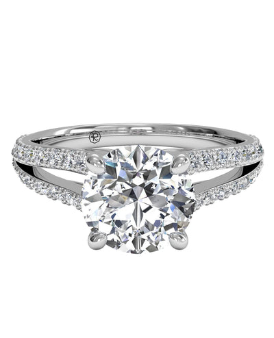 Ritani 1RZ2488BR Classic Brilliant Cut Engagement Ring