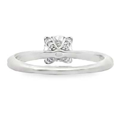 Ritani 1RZ3279 14K White Gold Engagement Ring Setting for Round Solitaire Diamond