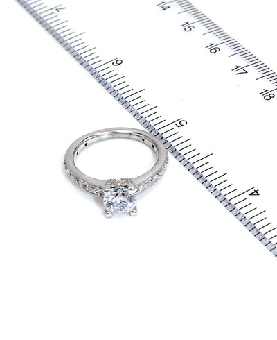 Ritani 1RZ3614 14k White Gold Grecian Leaf Engagement Ring Setting