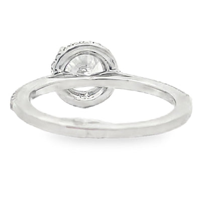 Ritani 1RZ3702 French-Set Halo Engagement Ring Setting for 6.5 Millimeter Round Center Stone