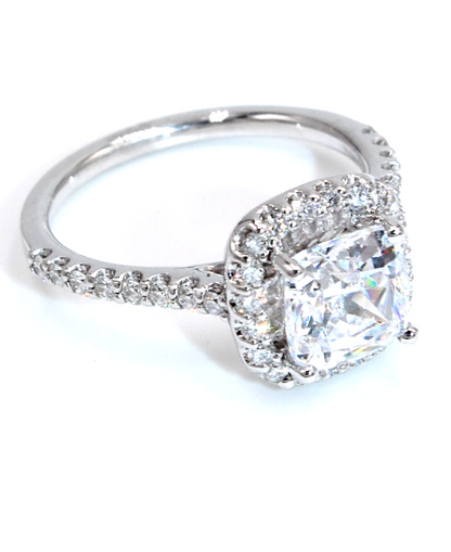 Ritani 1CUZ1321 French Set Cushion Halo Ring