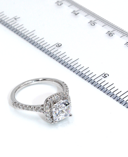 Ritani 1CUZ1321 French Set Cushion Halo Ring
