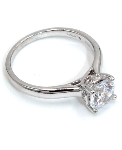 Ritani 1RZ2465 14k White Gold Solitaire Engagement Ring Setting