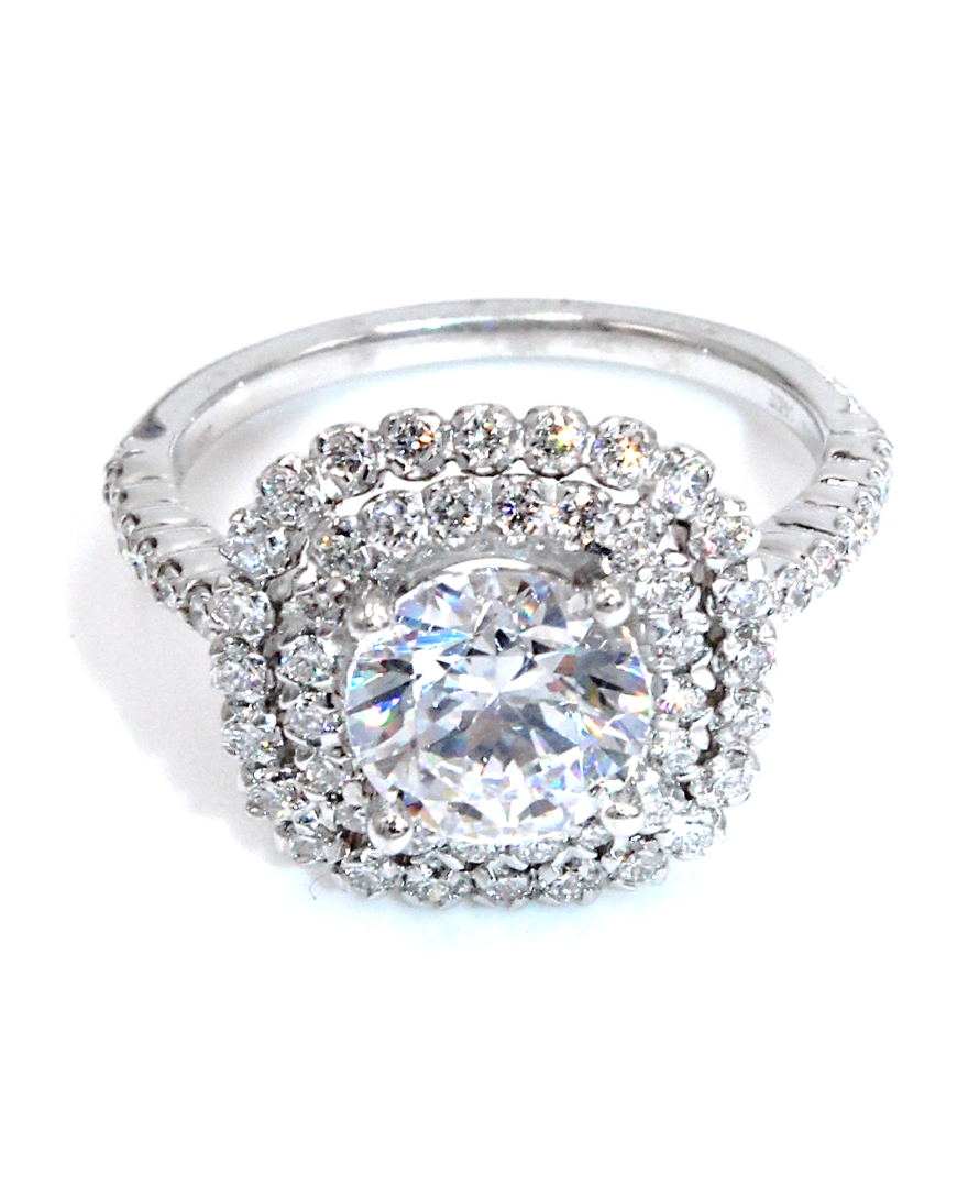 Ritani 1RZ336 Double Halo Engagement Ring
