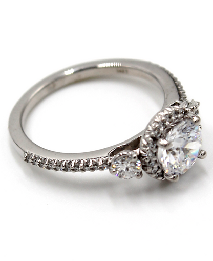 Ritani 1RZ3701CR Bella Vita Three Stone Diamond Ring Setting