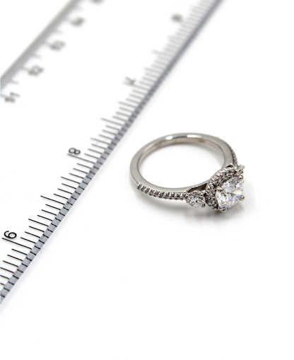 Ritani 1RZ3701CR Bella Vita Three Stone Diamond Ring Setting