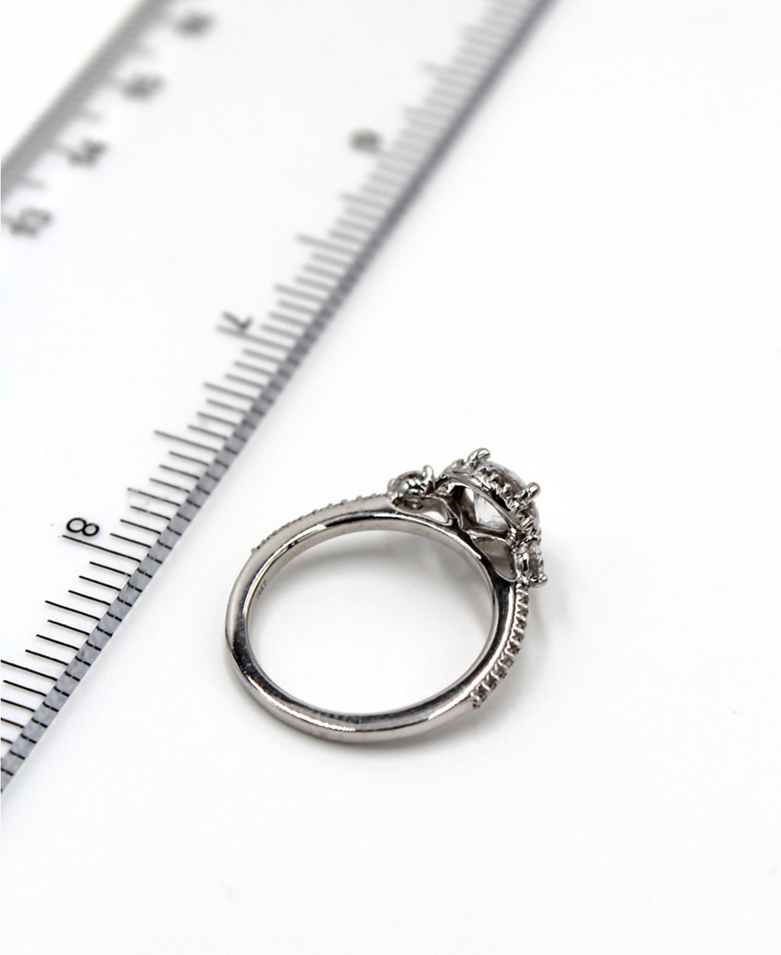 Ritani 1RZ3701CR Bella Vita Three Stone Diamond Ring Setting