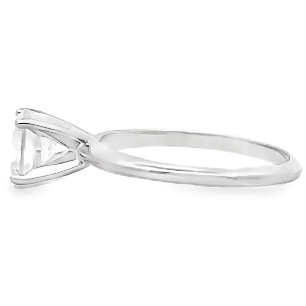 Ritani 1RZ7286C 14K White Gold Classic Solitaire Engagement Ring Setting