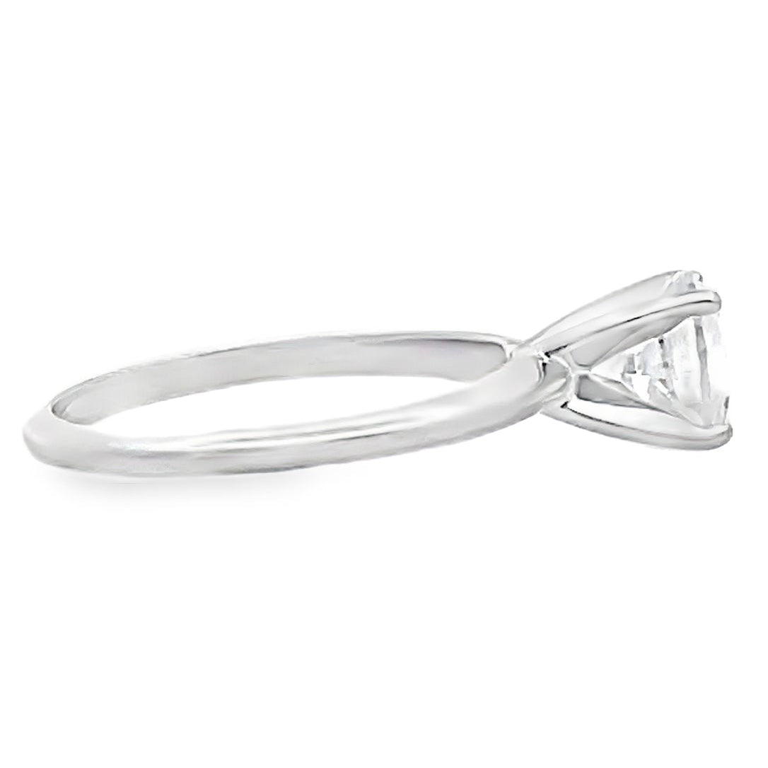 Ritani 1RZ7286C 14K White Gold Classic Solitaire Engagement Ring Setting