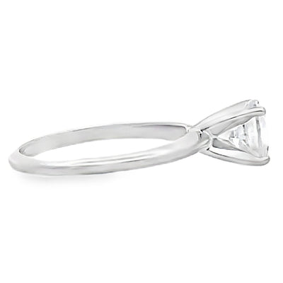 Ritani 1RZ7286C 14K White Gold Classic Solitaire Engagement Ring Setting