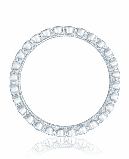 Tacori 200-2 ET W Sculpted Crescent Eternity Ring Size 6.5