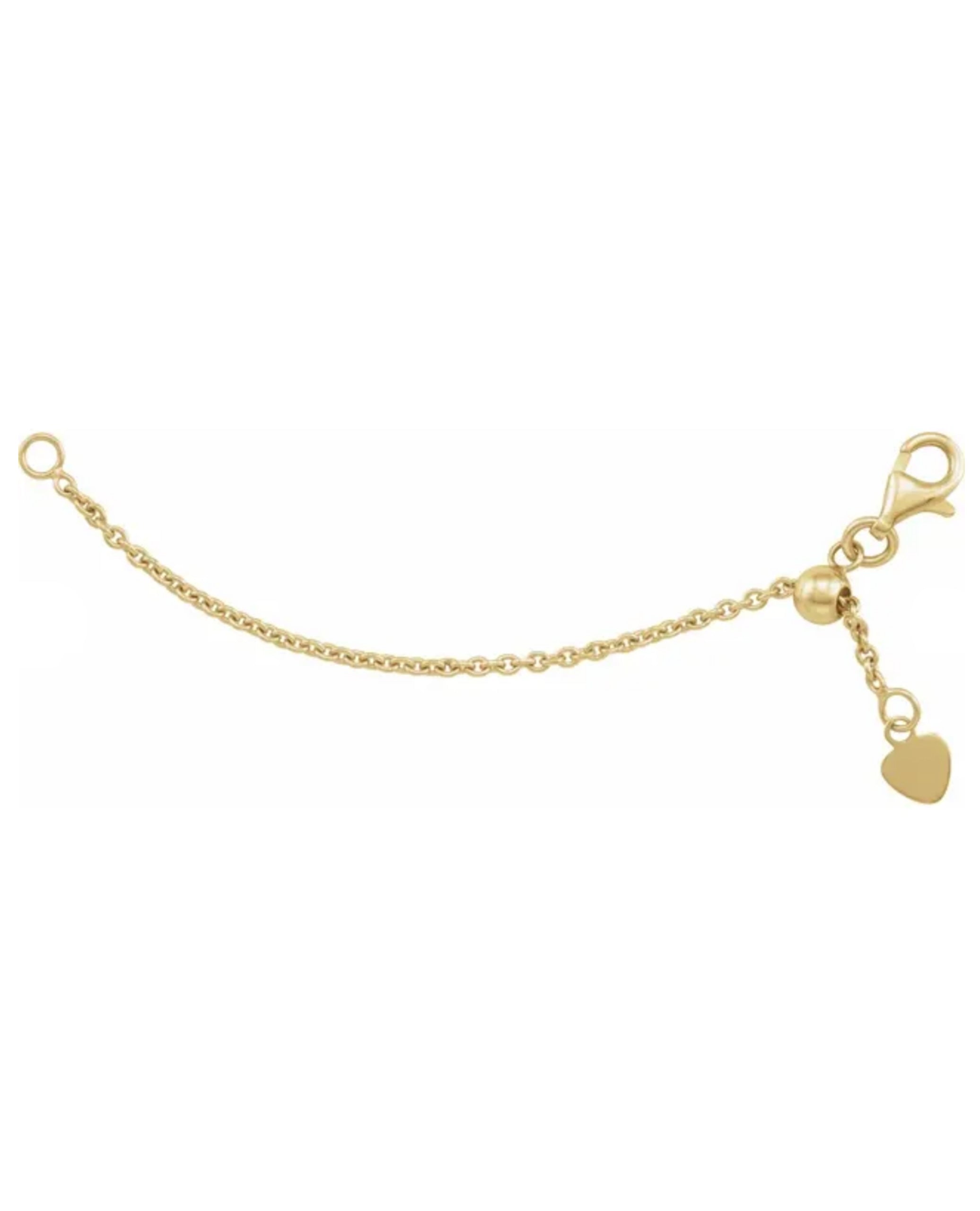 14K Yellow Gold Adjustable Chain Extender