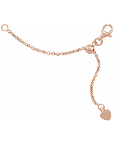 14K Rose Gold Adjustable Chain Extender