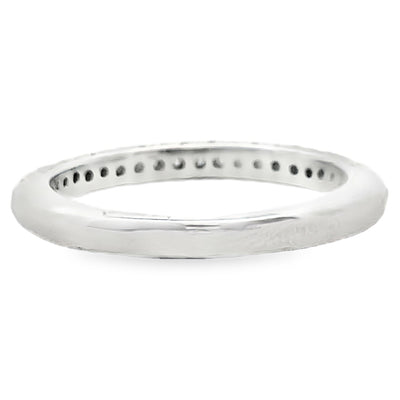 Ritani 21340CR "Masterwork" Collection 14K White Gold Pave Set Diamond Wedding Band 0.83 Carats