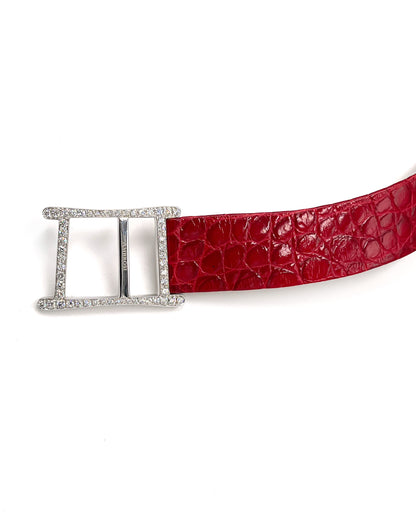 Pre-Owned Ambrosi 18K White Gold Black Diamond Flower Necklace with South Sea Pearl