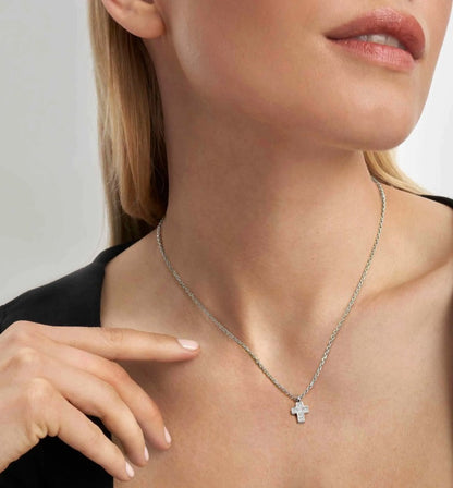 Nomination 240904/031 Carismatica Small Cross Necklace White CZ