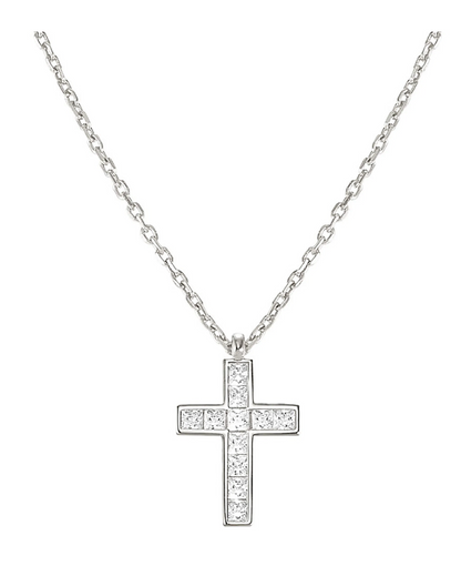 Nomination 240905/031 Carismatica Large Cross Necklace White CZ