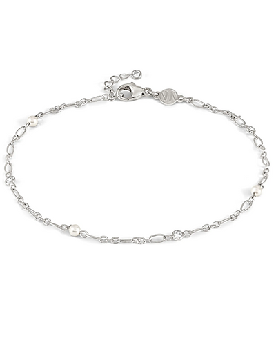 Nomination 241000/007 Anklet with Stone White Pearl