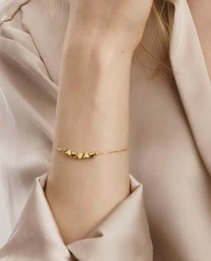 Nomination 241303/006 Armonica Bracelet 5 Heart Gold Plating
