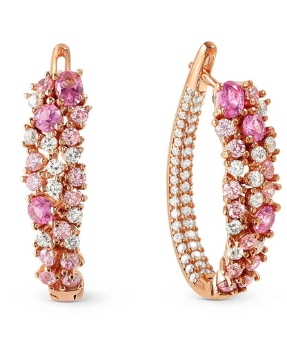 Nomination 241607/011 Mosaica Rose Gold Earrings with CZ
