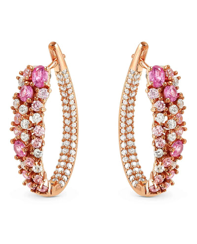 Nomination 241607/011 Mosaica Rose Gold Earrings with CZ