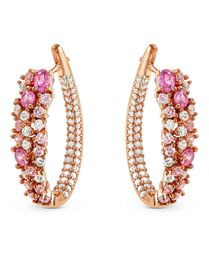 Nomination 241607/011 Mosaica Rose Gold Earrings with CZ