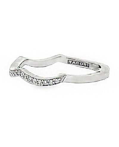Tacori 2647 MDB Platinum Wedding Band with Diamonds 0.14 Carats