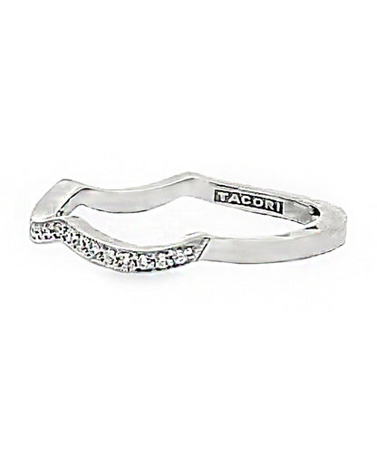 Tacori 2647 MDB Platinum Wedding Band with Diamonds 0.14 Carats