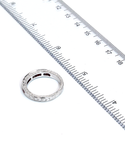 Ruby Ring in 18K White Gold