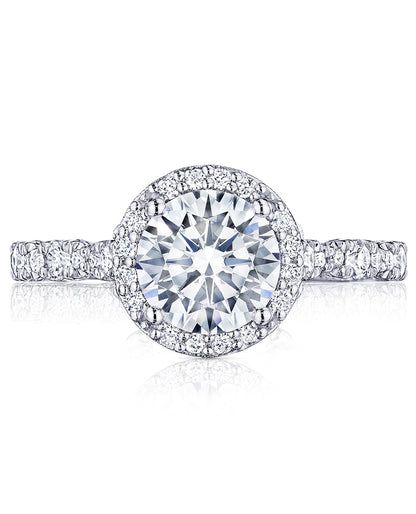 Tacori HT2560 RD8W Petite Crescent Engagement Ring Setting