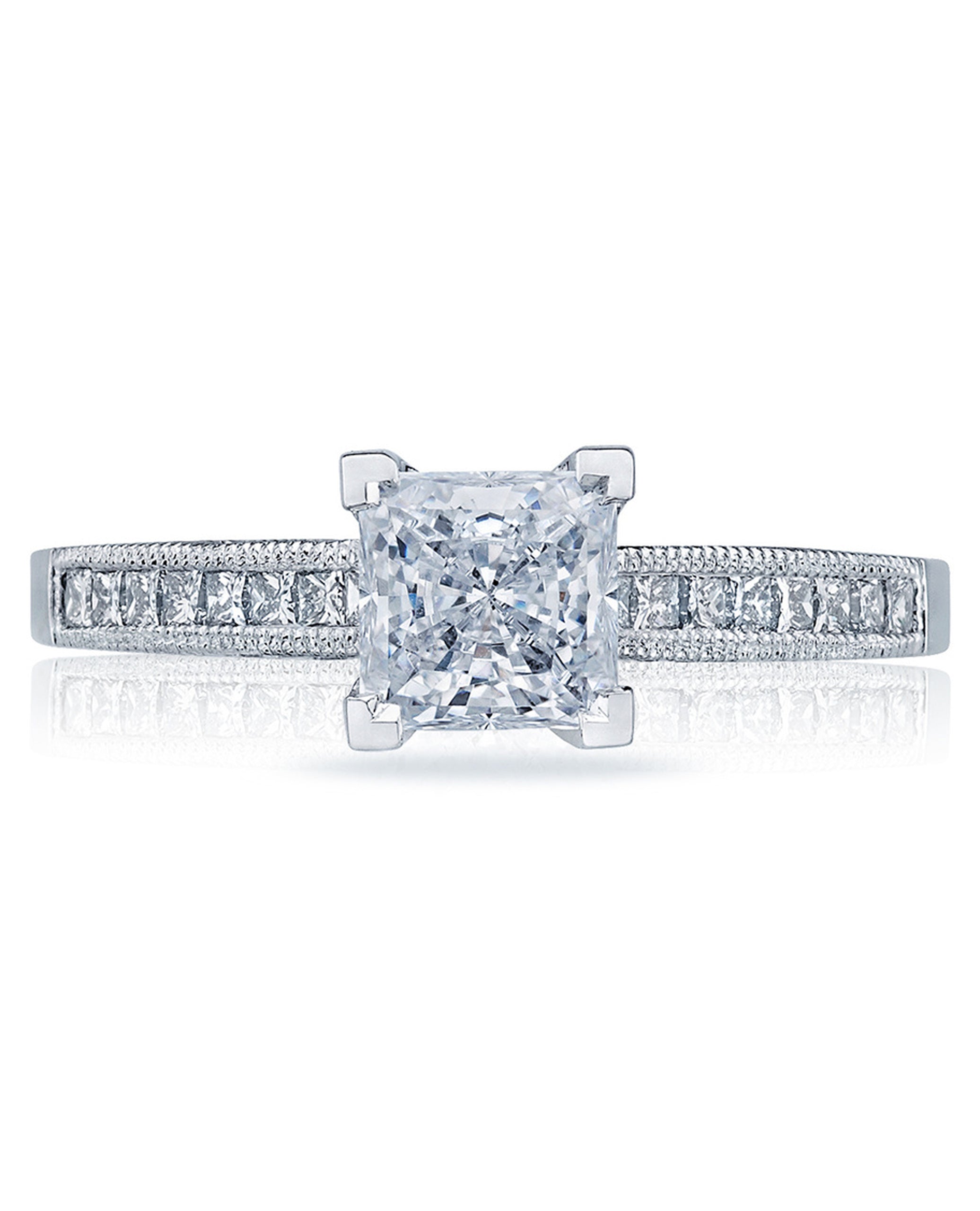 Tacori 2576PR5.5 Engagement Ring - Princess Cut 1.01 ct Center