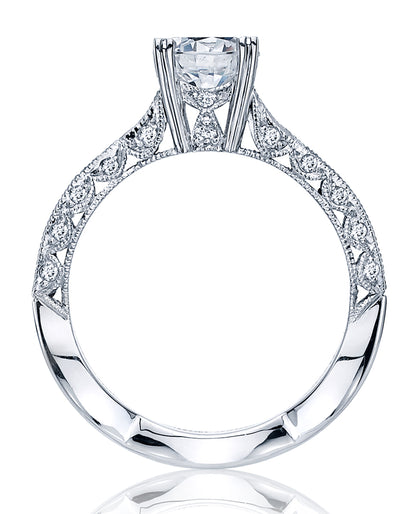 Tacori 2578 Round Half Way Classic Crescent Engagement Ring
