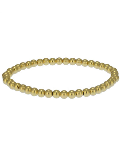 Gold Filled Stackable 4mm Expandable Ball Beaded Bracelet